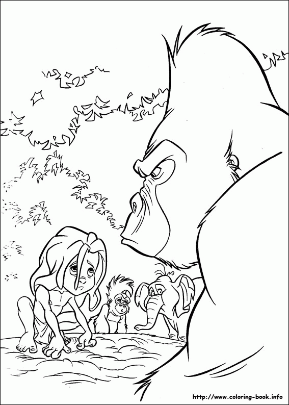 Tarzan kolorowanki